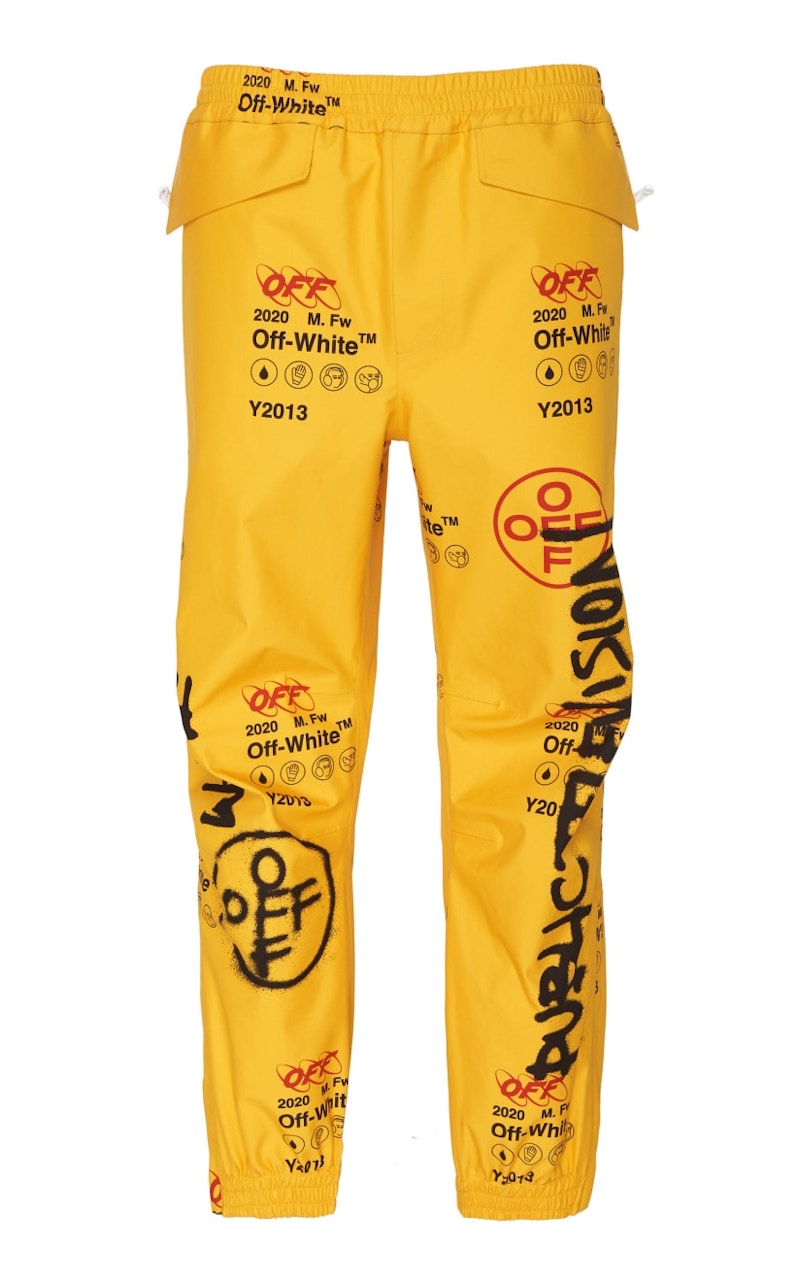 Off-White Gore-Tex Graffiti Pants Yellow/Multicolor