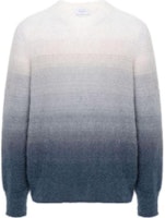 OFF-WHITE Gradient Crewneck Long Sleeve Knit Sweater Grey Mens Regular Fit. OMHE170F24KNI0010610 OFF-WHITE Gradient Crewneck Long Sleeve Knit Sweater Grey Mens Regular Fit. OMHE170F24KNI0010610