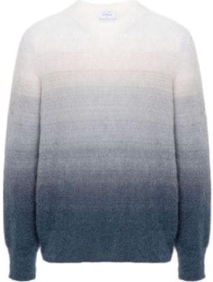 OFF-WHITE Gradient Crewneck Long Sleeve Knit Sweater Kelabu Lelaki Regular Fit. OMHE170F24KNI0010610 Buy OFF-WHITE Gradient Crewneck Long Sleeve Knit Sweater Kelabu Lelaki Regular Fit. OMHE170F24KNI0010610