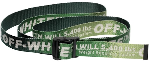 Off-White Gradient Industrial Belt Forest Green/Light Green Off-White Gradient Industrial Belt Forest Green/Light Green