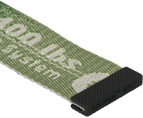 Off-White Gradient Industrial Belt Forest Green/Light Green Lookbook Off-White Gradient Industrial Belt Forest Green/Light Green