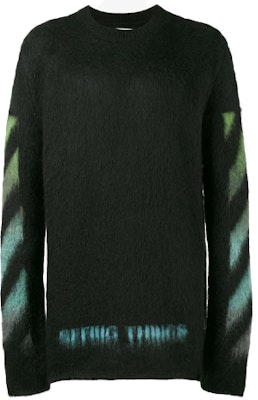 OFF-WHITE Gradient Mohair Baju Sejuk Lelaki Biru Hijau dengan Cetakan Huruf OMHA036F176500041040 Order OFF-WHITE Gradient Mohair Baju Sejuk Lelaki Biru Hijau dengan Cetakan Huruf OMHA036F176500041040