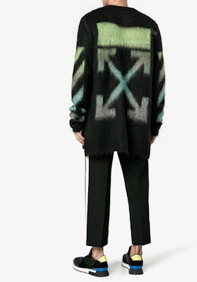 OFF-WHITE Gradient Mohair Baju Sejuk Lelaki Biru Hijau dengan Cetakan Huruf OMHA036F176500041040 Purchase OFF-WHITE Gradient Mohair Baju Sejuk Lelaki Biru Hijau dengan Cetakan Huruf OMHA036F176500041040