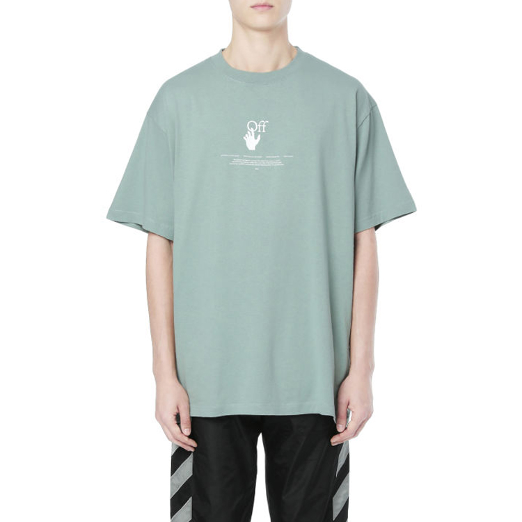 OFF-WHITE Graffiti Logo Oversized Tee SS21 Light Green OMAA038R21JER0075041 圖 3
