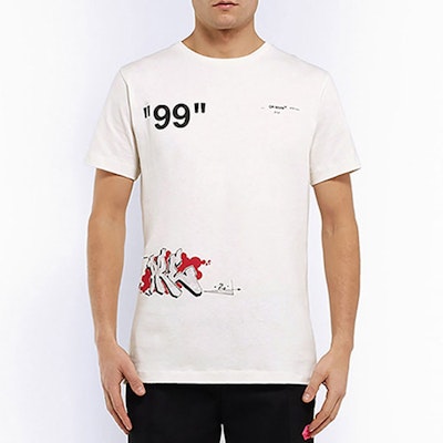 OFF-WHITE Baju-T Cetakan Graffiti Putih OMAA027R191850060288 Shop OFF-WHITE Baju-T Cetakan Graffiti Putih OMAA027R191850060288