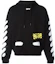 Order OFF-WHITE 涂鸦条纹宽松连帽衫 黑色 OMBB009S171920231001