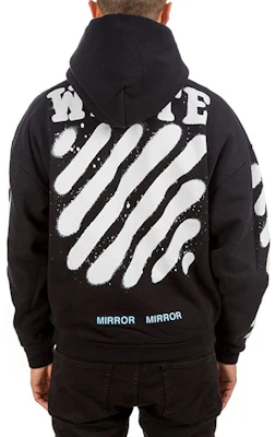 OFF-WHITE 涂鸦条纹宽松连帽衫 黑色 OMBB009S171920231001 Shop OFF-WHITE 涂鸦条纹宽松连帽衫 黑色 OMBB009S171920231001