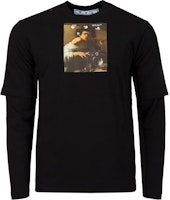 OFF-WHITE Graphic Print Crewneck Long Sleeve T-Shirt Men’s Black OMAB066F21JER0071084 OFF-WHITE Graphic Print Crewneck Long Sleeve T-Shirt Men’s Black OMAB066F21JER0071084