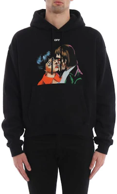 Sudadera Negra Off-White con Estampado Gráfico y Manga Larga. OMBB037R19B970031088 Shop Sudadera Negra Off-White con Estampado Gráfico y Manga Larga. OMBB037R19B970031088