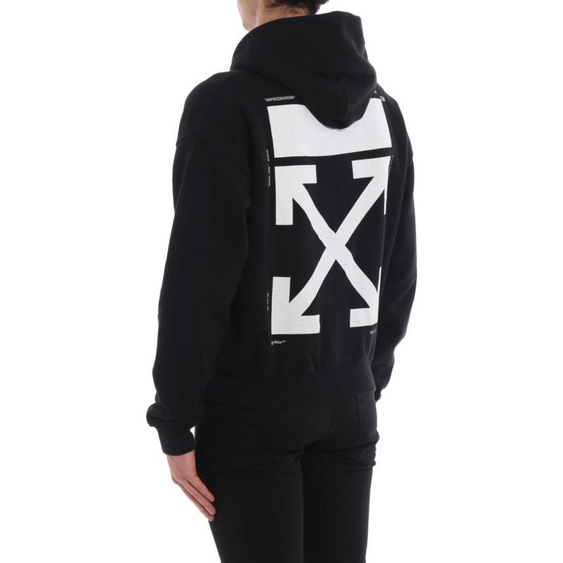 Purchase Sudadera Negra Off-White con Estampado Gráfico y Manga Larga. OMBB037R19B970031088