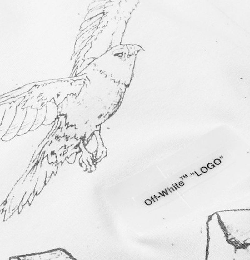 Off-White Graphic Print L/S T-Shirt White/Black 圖 2