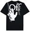 Buy OFF-WHITE Baju T Lengan Pendek Cetakan Grafik Hitam OMAA038E20JER0011001