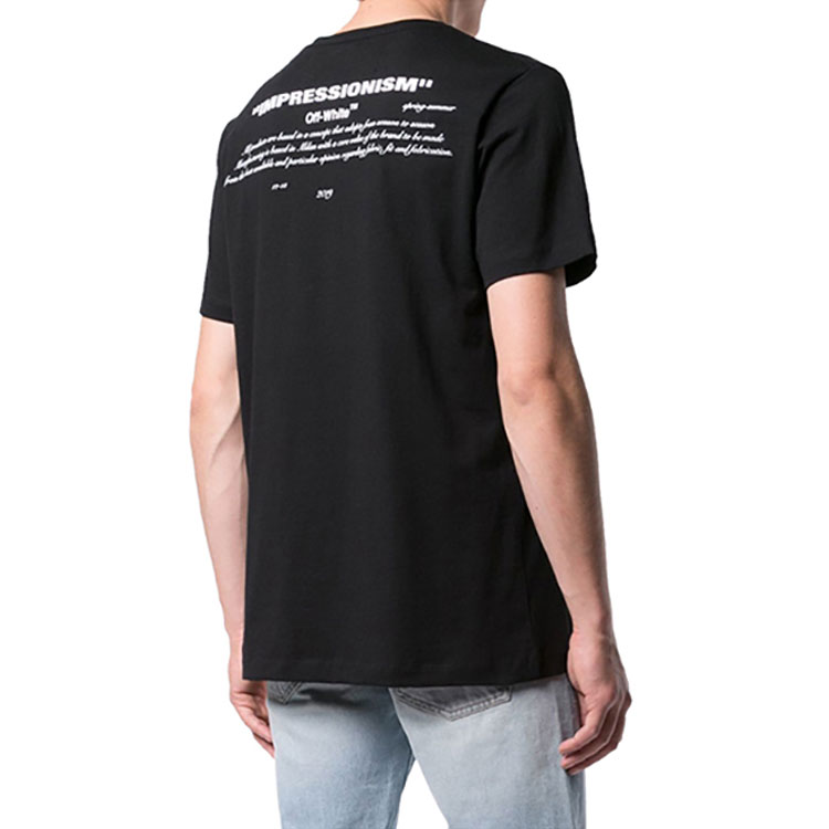 OFF-WHITE Graphic Print Short Sleeve Tee Black OMAA027R191850081088 圖 4