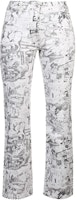 Off-White Graphite Cropped Pant 'White' Off-White Graphite Cropped Pant 'White'
