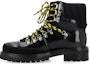 Buy オフホワイト グスタード レースアップブーツ (黒) OMID028F23LEA0011010