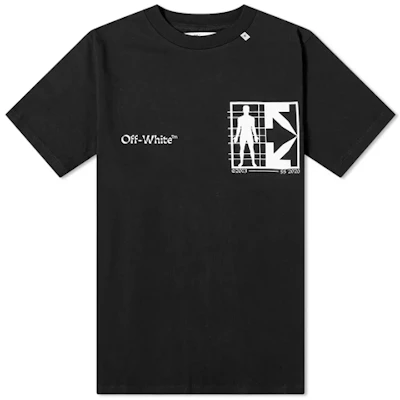 OFF-WHITE 半半标志印花短袖T恤 黑色 OMAA027S201850101001 Order OFF-WHITE 半半标志印花短袖T恤 黑色 OMAA027S201850101001
