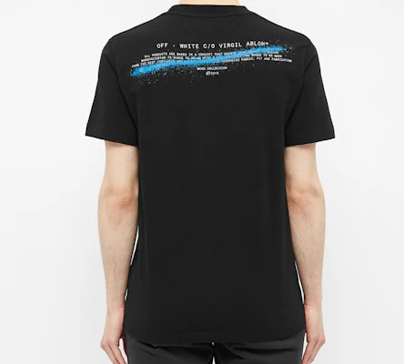 OFF-WHITE 半半标志印花短袖T恤 黑色 OMAA027S201850101001 Shop OFF-WHITE 半半标志印花短袖T恤 黑色 OMAA027S201850101001