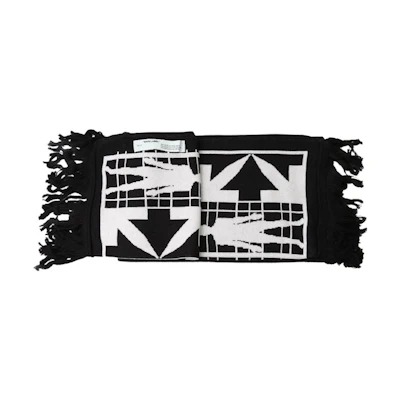 Off-White Half Arrow Scarf Black/White