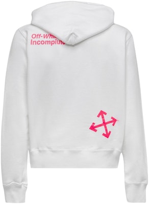 Off-White Halftone Arrows Hoodie White/Fuchsia Order Off-White Halftone Arrows Hoodie White/Fuchsia