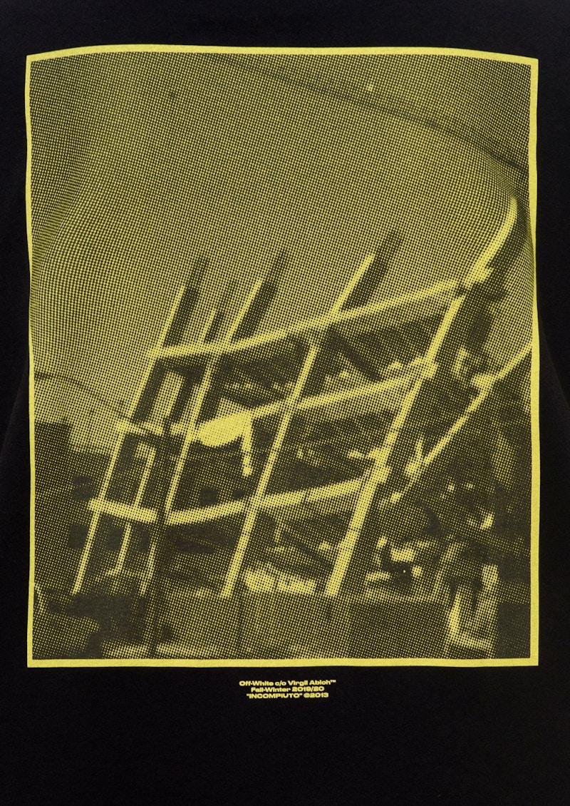 Off-White Halftone T-Shirt Black/Yellow 圖 2