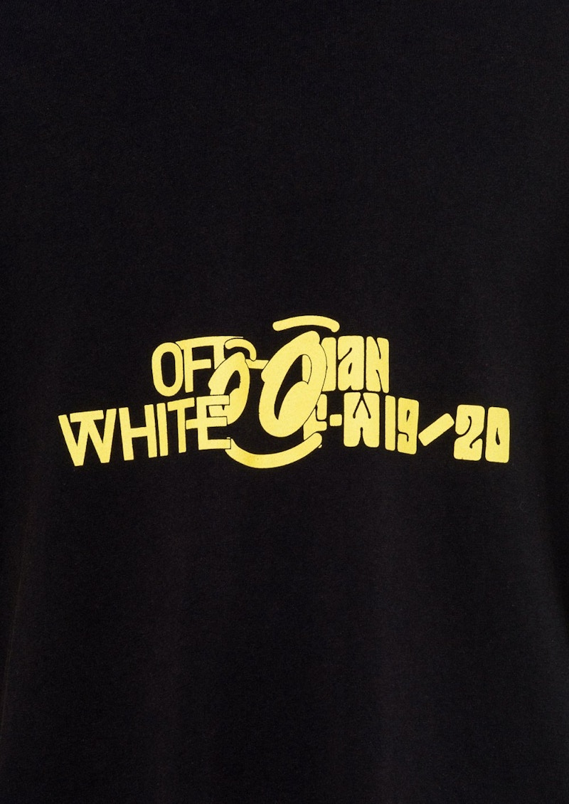 Off-White Halftone T-Shirt Black/Yellow 圖 3