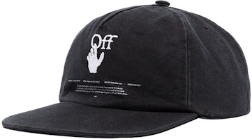 OFF-WHITE HANDS-OFF Logo Baseball Cap Black OMLB022R21FAB0031001 OFF-WHITE HANDS-OFF Logo Baseball Cap Black OMLB022R21FAB0031001