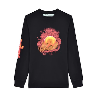 Off-White Hands and Planet L/S T-Shirt Black/Multicolor