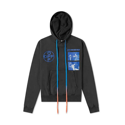 OFF-WHITE Hardcore Caravaggio Hoodie Black/Blue
