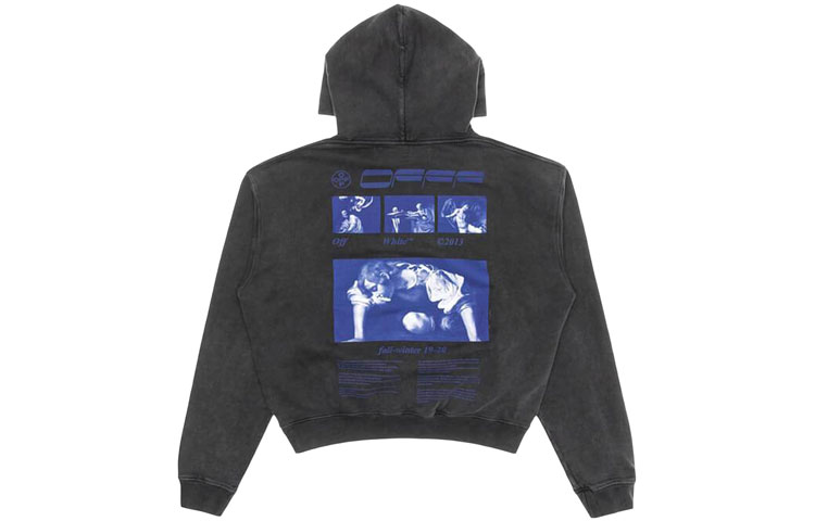 OFF-WHITE Hardcore Caravaggio Hoodie Black/Blue 圖 2