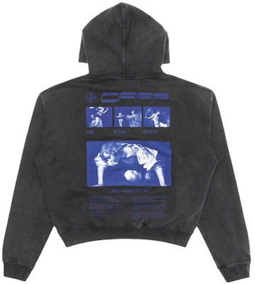 Off-White 硬核卡拉瓦乔连帽衫 黑/蓝 OMBB037F19E300091030 Order Off-White 硬核卡拉瓦乔连帽衫 黑/蓝 OMBB037F19E300091030