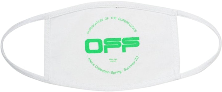 Off-White Harry The Bunny Pelitup Muka Putih/Hijau Brilian Buy Off-White Harry The Bunny Pelitup Muka Putih/Hijau Brilian