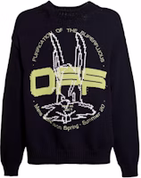 Off-White Harry The Bunny Knit Sweater Black/Brilliant Green Off-White Harry The Bunny Knit Sweater Black/Brilliant Green