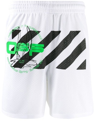 Off-White Harry The Bunny Mesh Shorts White/Multicolor Buy Off-White Harry The Bunny Mesh Shorts White/Multicolor