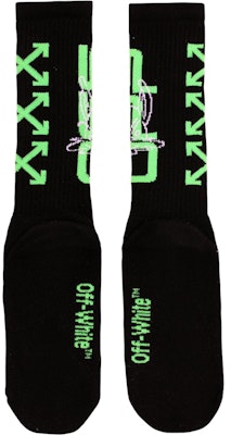 Off-White Harry The Bunny Socks Black/Green/White Order Off-White Harry The Bunny Socks Black/Green/White