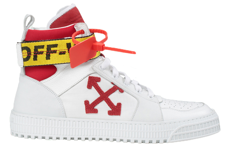 Off-White Hi Top Sneakers 'Simplified CMFT White Red' 圖 2