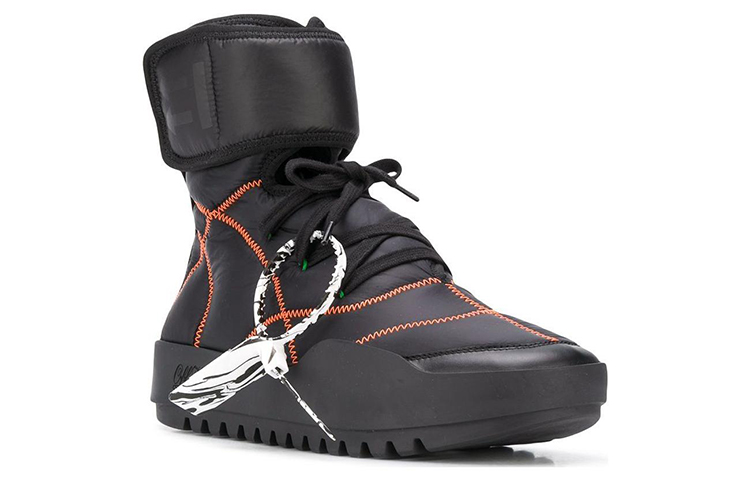 Off-White High-Top Sneakers 'Black' 圖 2