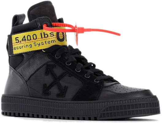 Off-White High Top Sneaker 'Black' OMIA102F18B040161010 Lookbook Off-White High Top Sneaker 'Black' OMIA102F18B040161010