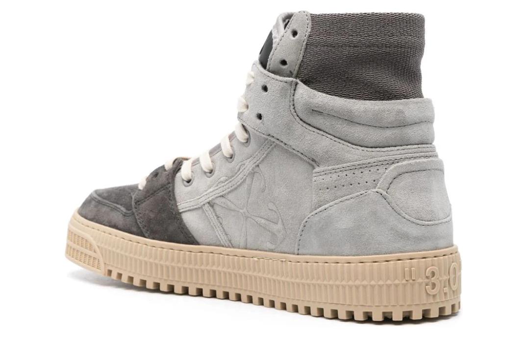 Off-White High Top Sneakers 'Grey' 圖 3