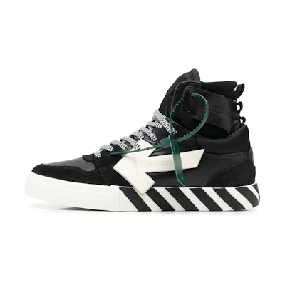 Off-White High Top Vulcanized 'Black White'