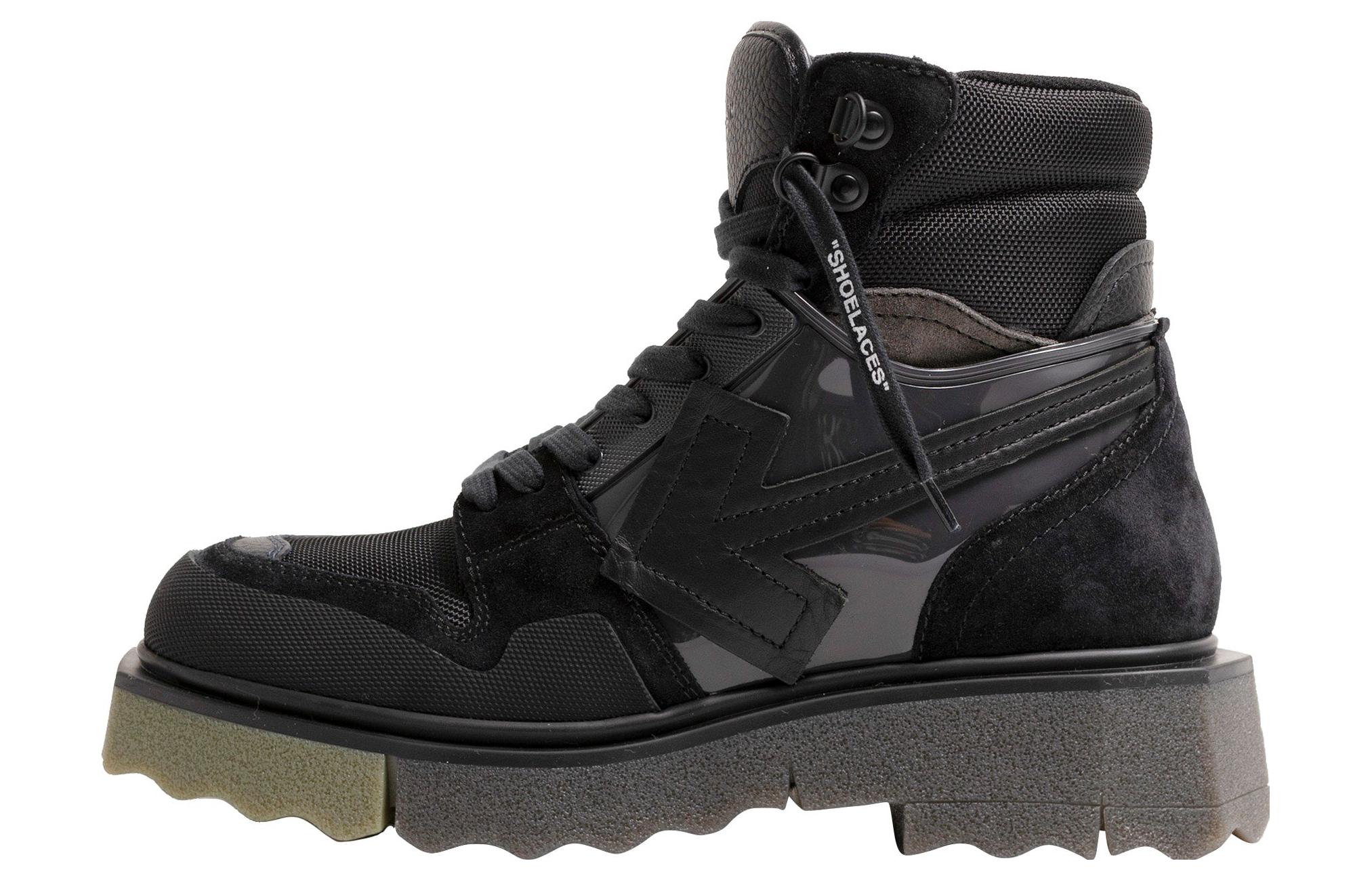 Off-White Hiking Sponge Sneakerboot 'Black Khaki' OMIA228F22LEA0011063