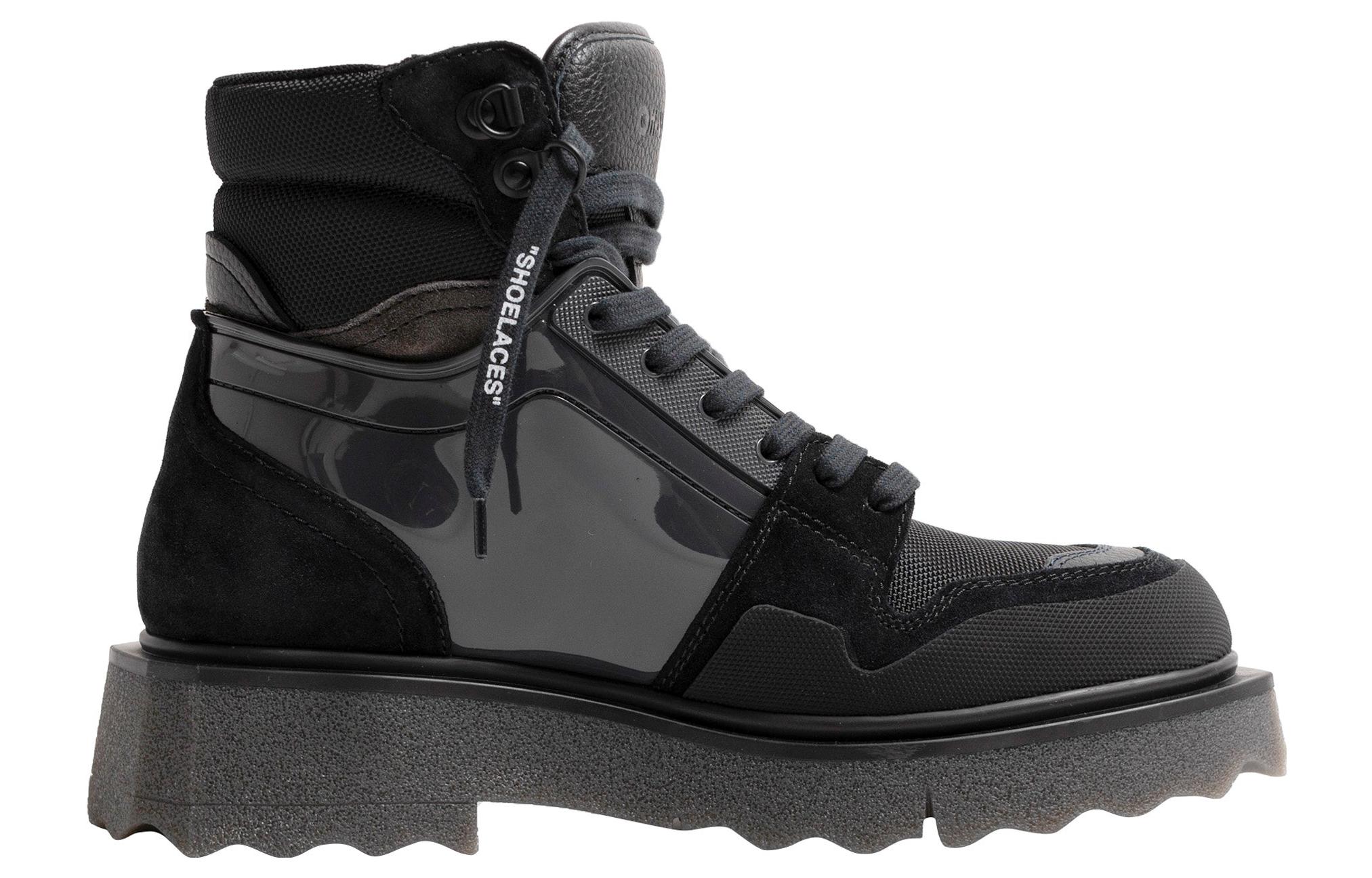 Order Off-White Hiking Sponge Sneakerboot Negro Botas Deportivas OMIA228F22LEA0011063