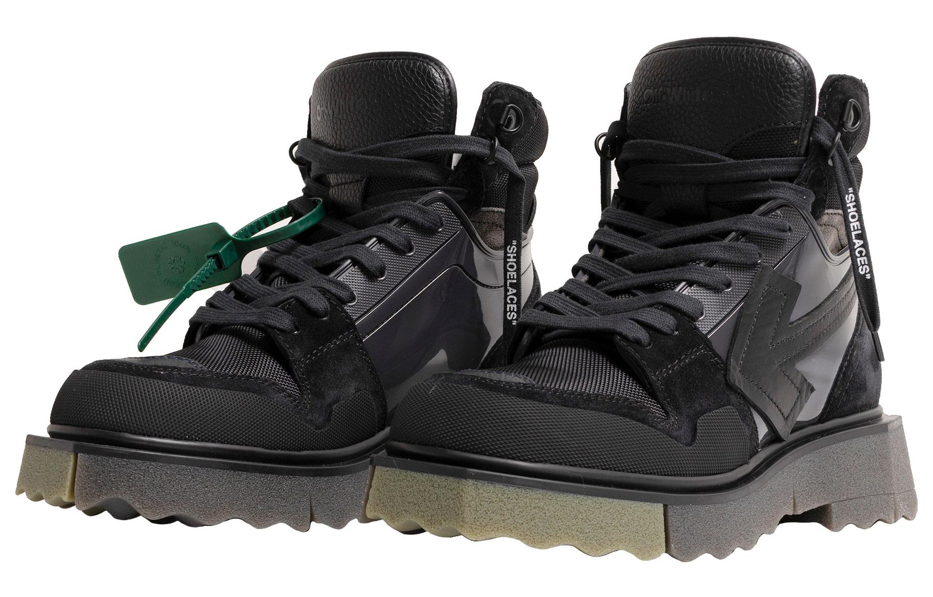 Lookbook Off-White Hiking Sponge Sneakerboot Negro Botas Deportivas OMIA228F22LEA0011063