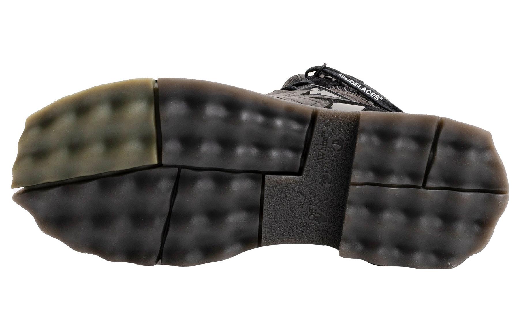 Shop Off-White Hiking Sponge Sneakerboot Negro Botas Deportivas OMIA228F22LEA0011063