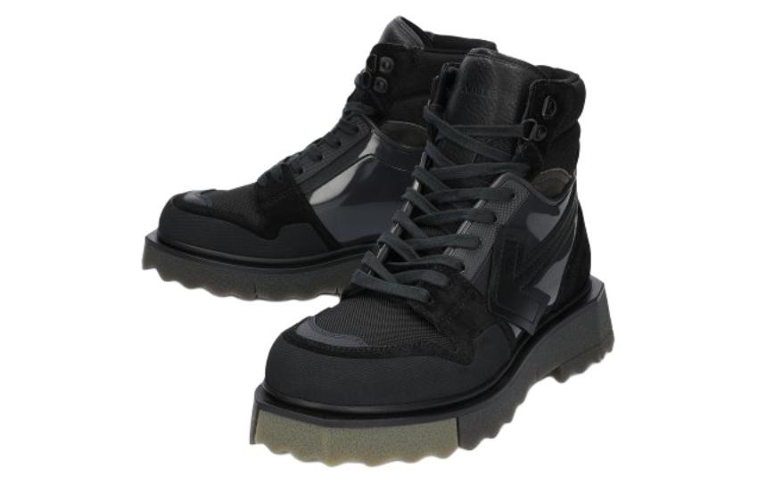 Off-White Hiking Sponge Sneakerboot Black Green 圖 2
