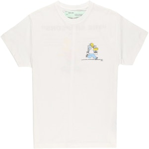 Camiseta Off-White Homer y Bart Simpson Blanca/Multicolor Buy Camiseta Off-White Homer y Bart Simpson Blanca/Multicolor