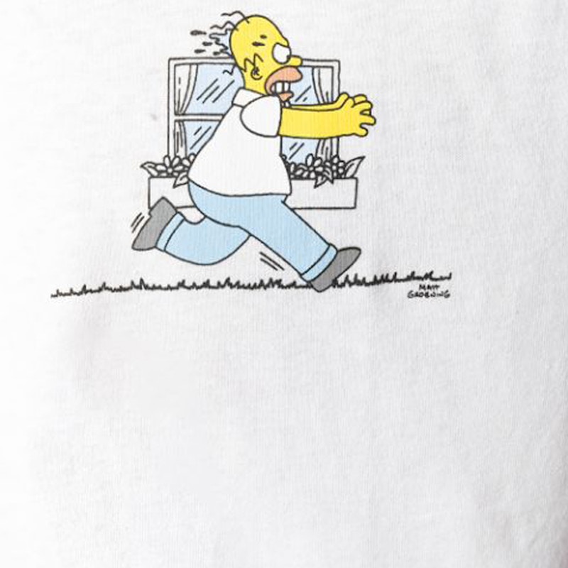 OFF-WHITE Homer and Bart Simpson T-Shirt White/Multicolor 圖 3