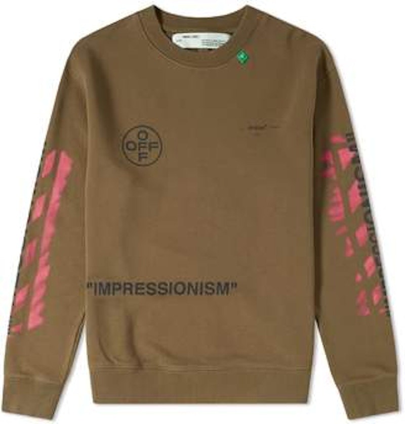 off-white-impressionism-diag-stencil-sweatshirt-army-green-pink-black