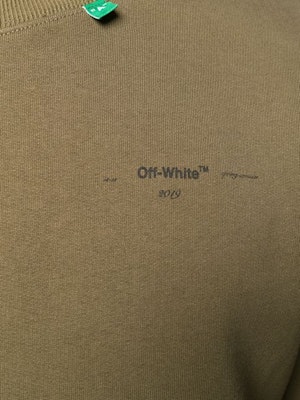 Off-White Impressionism' Diag Stencil Sweatshirt Army Green/Pink/Black Lookbook Off-White Impressionism' Diag Stencil Sweatshirt Army Green/Pink/Black