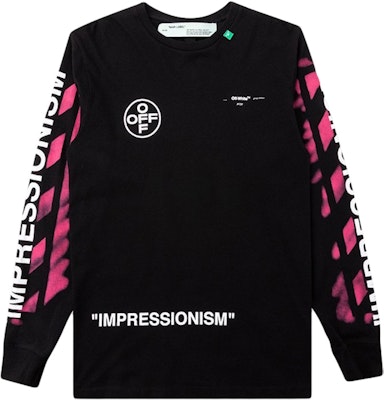 Off-White Impressionism' Diag Stencil Sweatshirt Black/Pink/White Buy Off-White Impressionism' Diag Stencil Sweatshirt Black/Pink/White