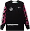 Buy Off-White Impressionism' Diag Stencil Sweatshirt Black/Pink/White